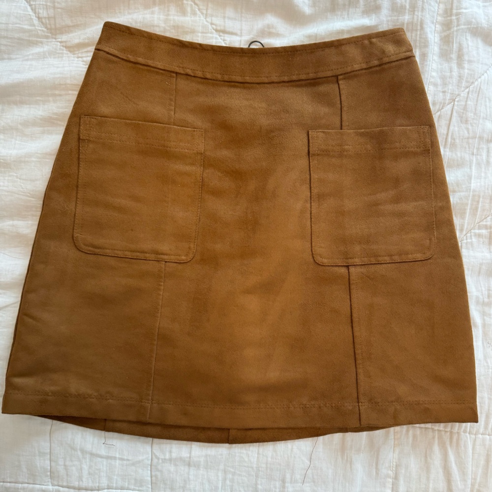 Fauz Suede Mini Skirt